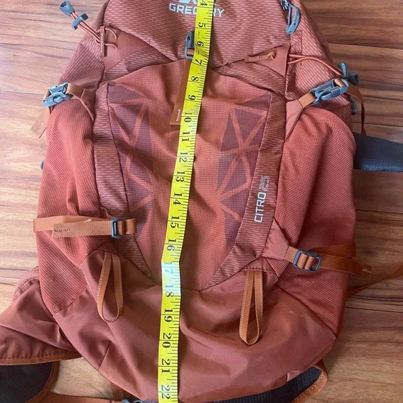 Gregory Orange Hiking Backpack with Compression Straps - Picture 2 of 13